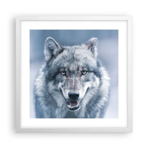 Affiche dans un cadre blanc - Poster - Relèverez-vous le défi ? - 40x40 cm