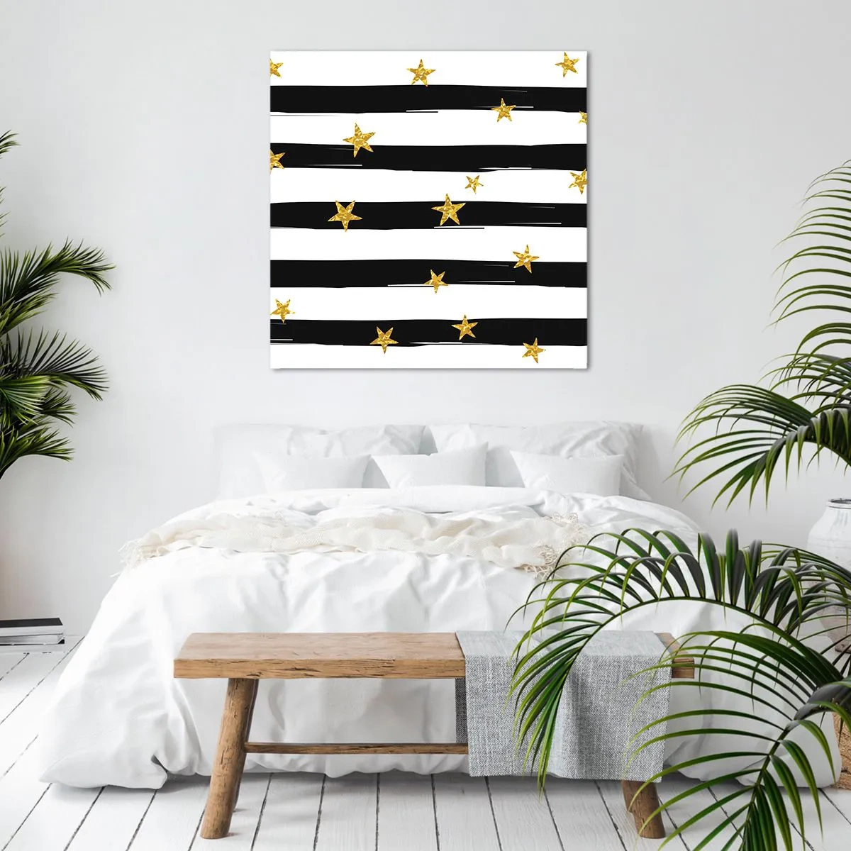 Impression sur toile - Image sur toile - Nous sommes tous nés sous une bonne étoile - 60x60 cm