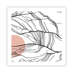 Affiche - Poster - Dans un réseau de brindilles - 50x50 cm