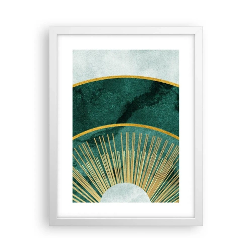 Affiche dans un cadre blanc - Poster - Un autre système solaire - 30x40 cm