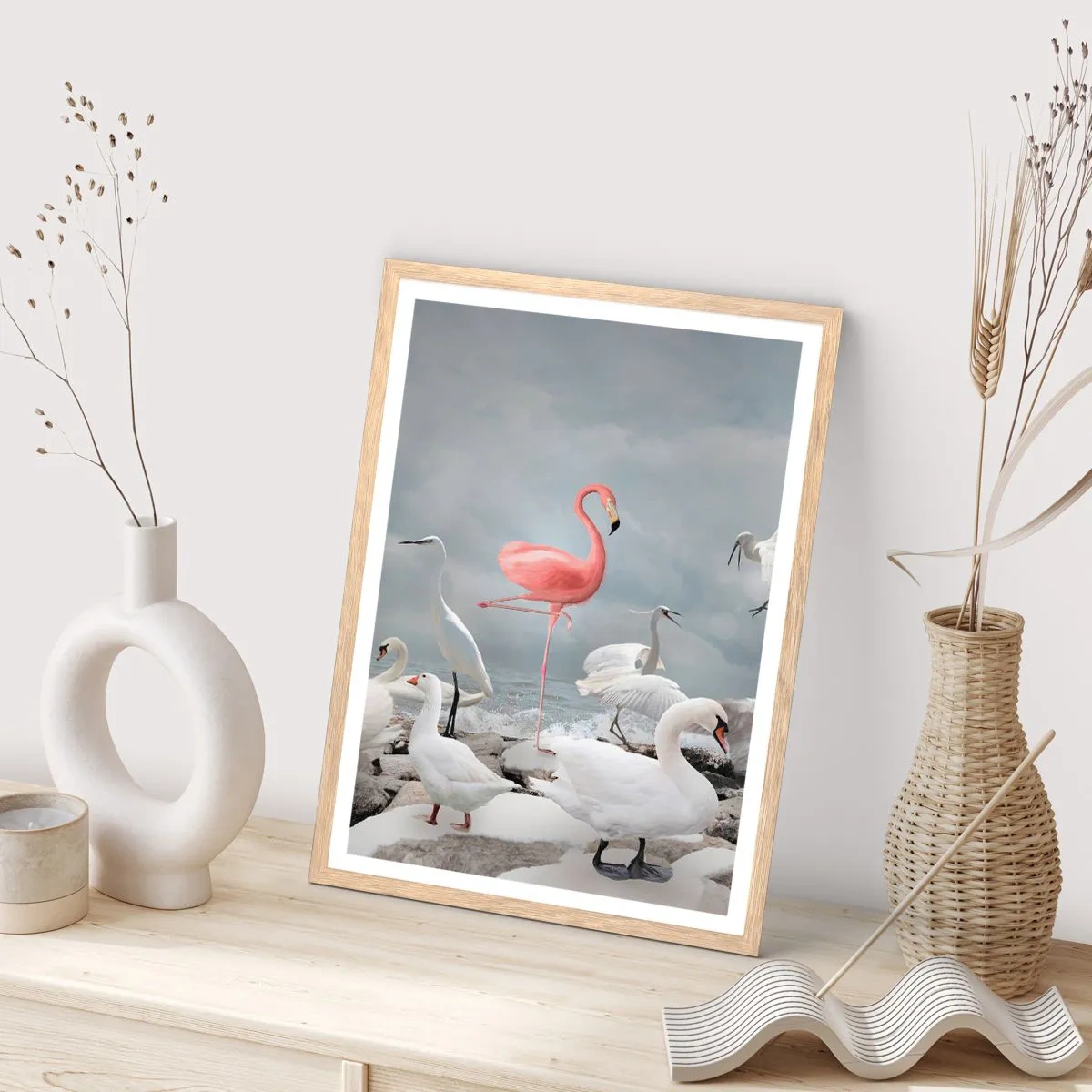 Affiche dans un chêne clair - Poster - Comment suis-je arrivé là? - 50x70 cm