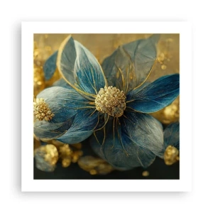 Affiche - Poster - Fleurir avec de l'or - 50x50 cm