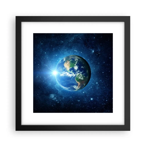 Affiche dans un cadre noir - Poster - Nous sommes au paradis - 30x30 cm