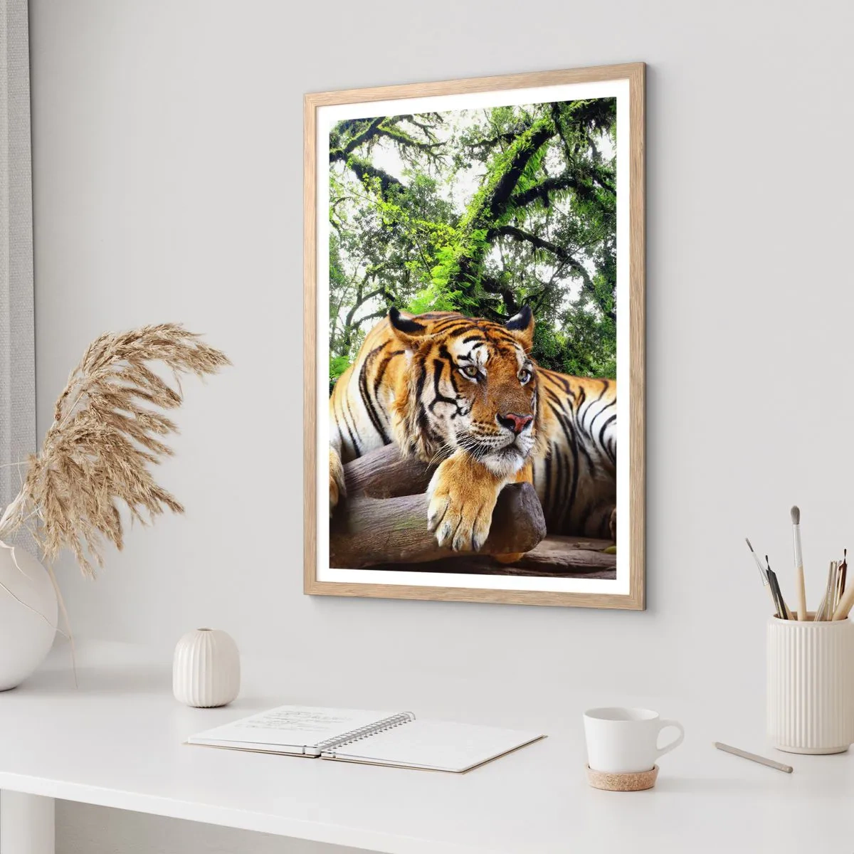 Affiche dans un chêne clair - Poster - Cordialement - 70x100 cm