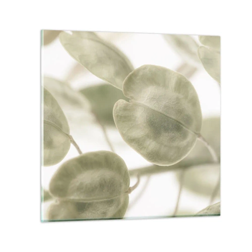 Impression sur verre - Image sur verre - Au commencement il y avait des feuilles... - 40x40 cm