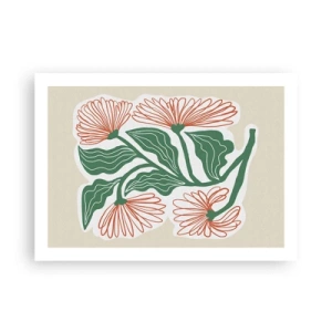 Affiche - Poster - Folk et moderne - 70x50 cm