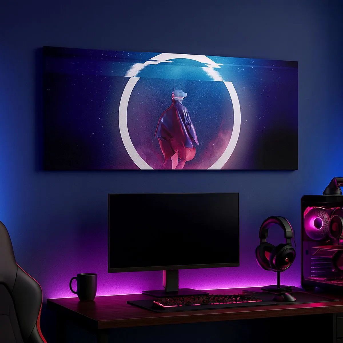 Impression sur toile - Image sur toile - Entre deux mondes - 100x40 cm