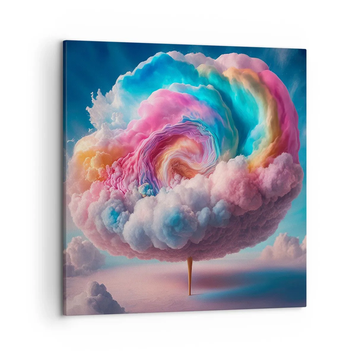 Impression sur toile - Image sur toile - Le rêve d'un parc d'attractions - 50x50 cm