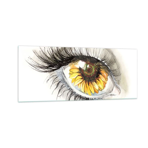 Impression sur verre - Image sur verre - Un look aussi chaud que l'été - 100x40 cm