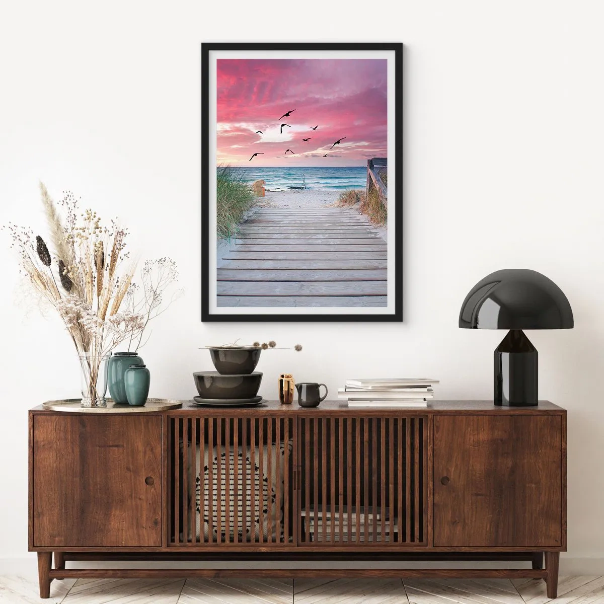 Affiche dans un cadre noir - Poster - Impression de la Baltique - 40x50 cm