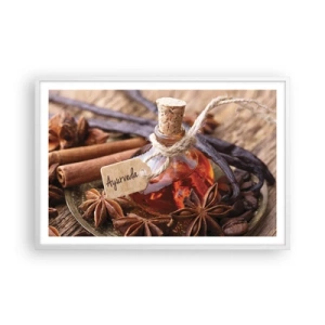 Affiche dans un cadre blanc - Poster - Vers l'unité du corps et de l'esprit - 91x61 cm