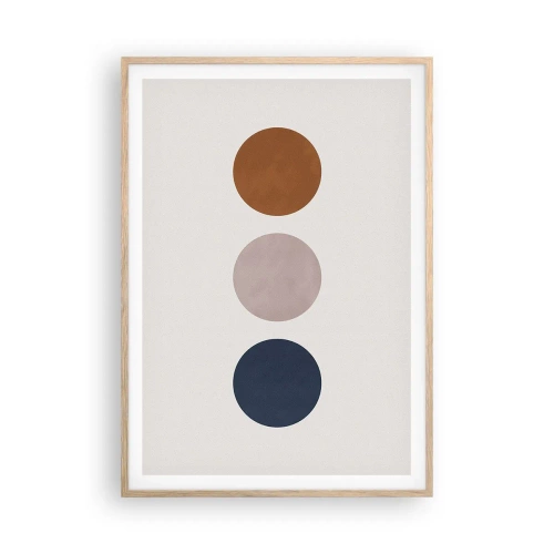 Affiche dans un chêne clair - Poster - Symbole d'excellence - 70x100 cm