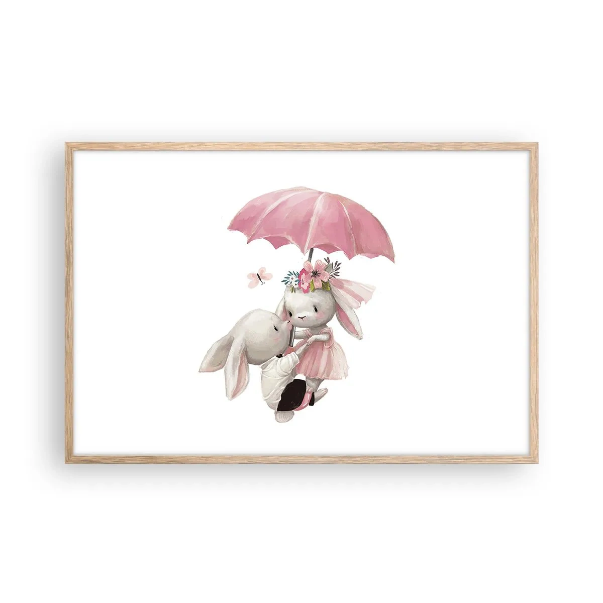 Affiche dans un chêne clair - Poster - C'est ça l'amour - 91x61 cm