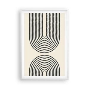 Affiche dans un cadre blanc - Poster - Dans un instant... - 61x91 cm