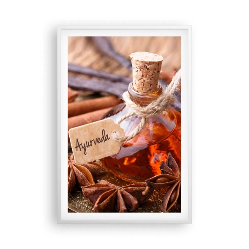 Affiche dans un cadre blanc - Poster - Vers l'unité du corps et de l'esprit - 61x91 cm