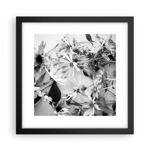 Affiche dans un cadre noir - Poster - Non-un bouquet de fleurs - 30x30 cm