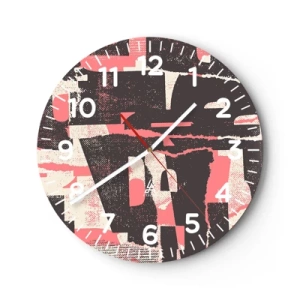 Horloge murale - Pendule murale - Tout ce tapage - 30x30 cm
