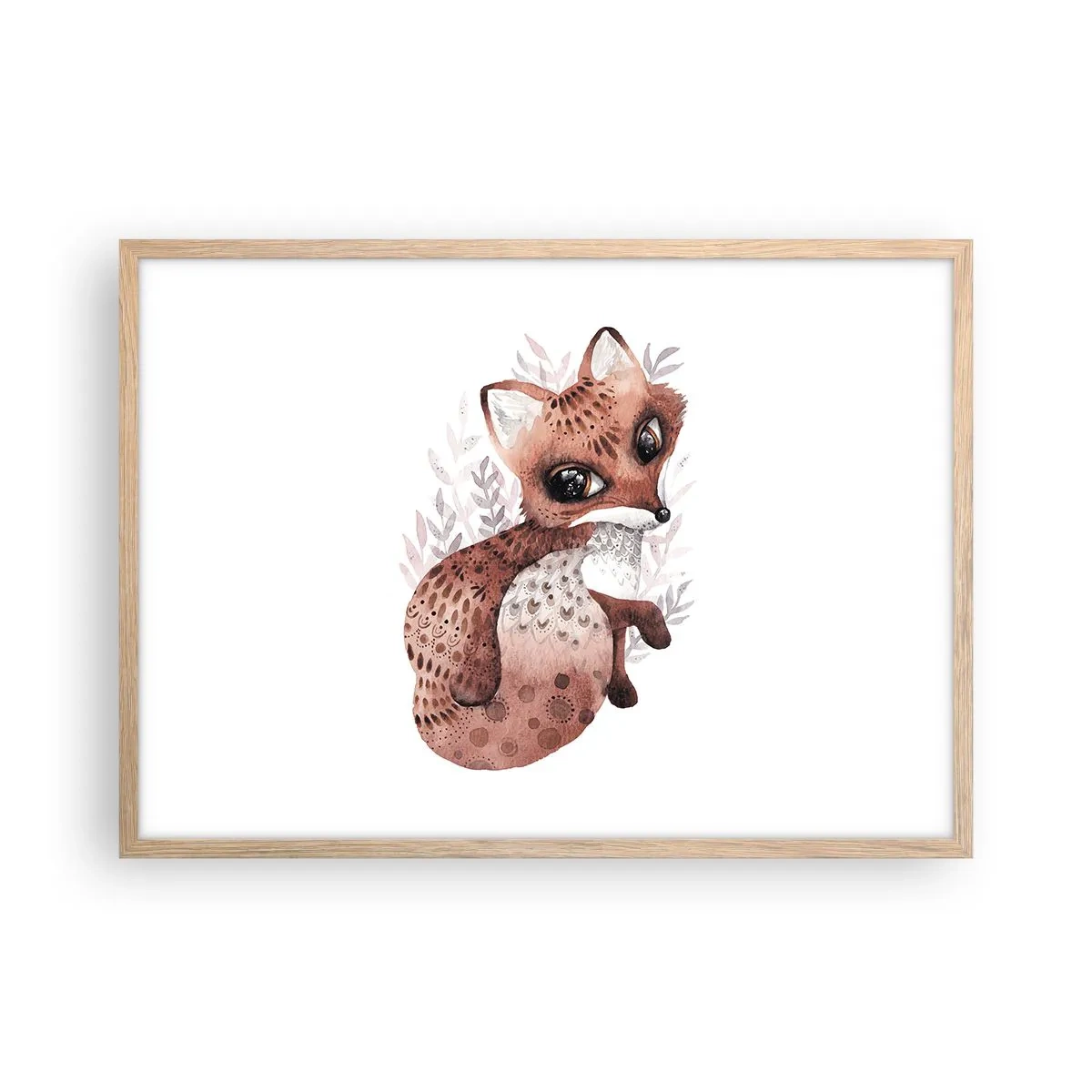 Affiche dans un chêne clair - Poster - Seulement à aimer - 70x50 cm