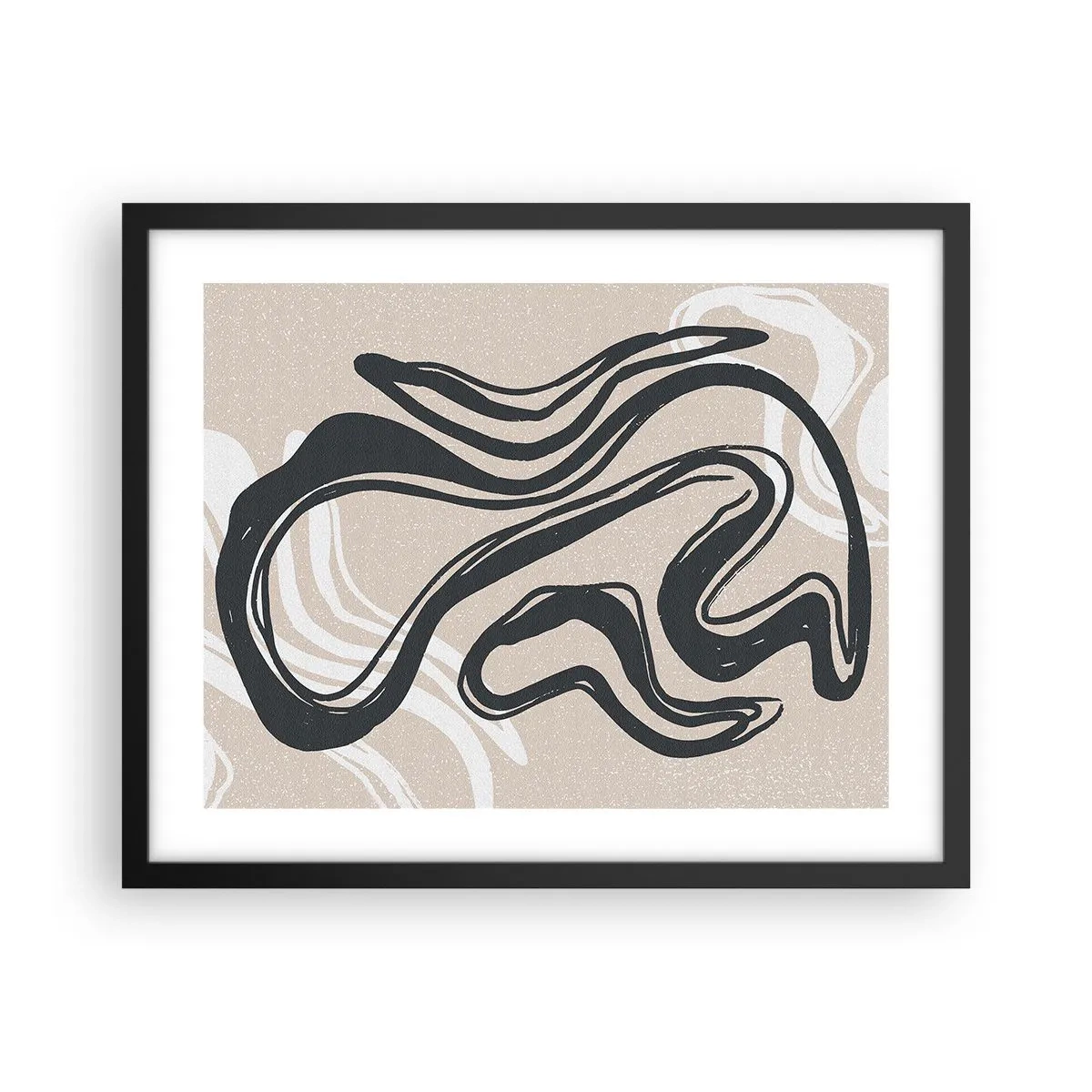 Affiche dans un cadre noir - Poster - Expression multipliée - 50x40 cm