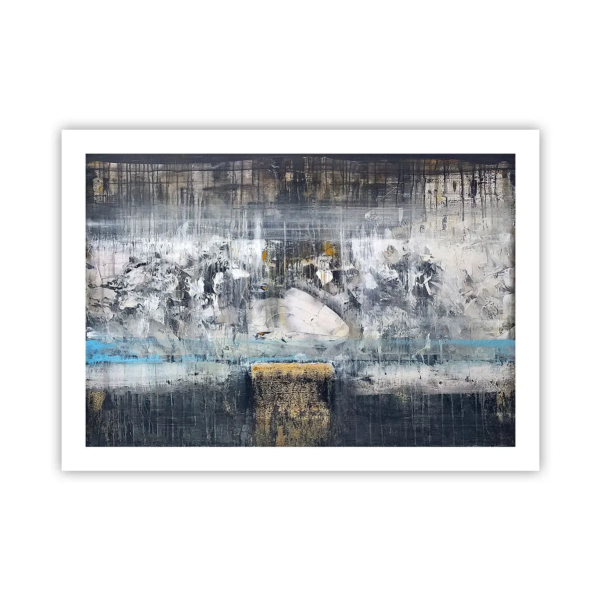 Affiche - Poster - Comme sur la glace, comme après décembre - 70x50 cm