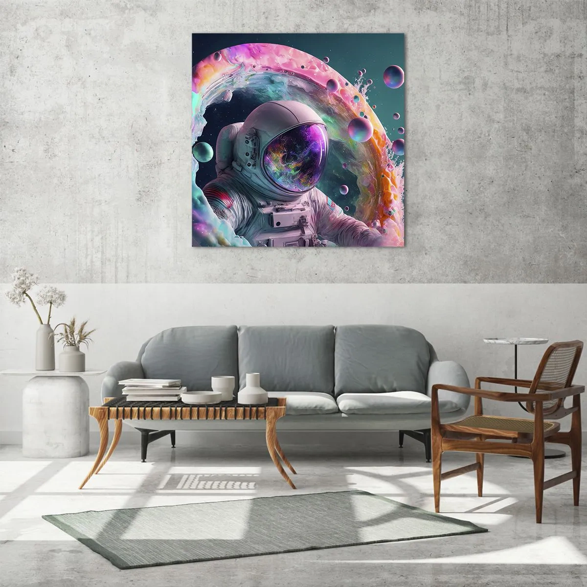 Impression sur verre - Image sur verre - porte des étoiles - 70x70 cm