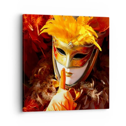 Impression sur toile - Image sur toile - Le secret est une partie du jeu - 40x40 cm