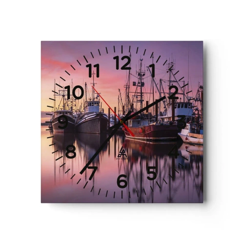 Horloge murale - Pendule murale - Avant le jour suivant - 30x30 cm