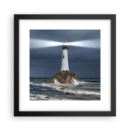 Affiche dans un cadre noir - Poster - I… i… ici ! - 30x30 cm