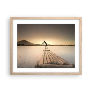 Affiche dans un chêne clair - Poster - Avant la fin du jour - 50x40 cm