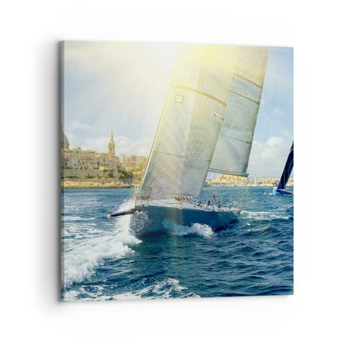 Impression sur toile - Image sur toile - Il est temps de quitter la ville - 70x70 cm