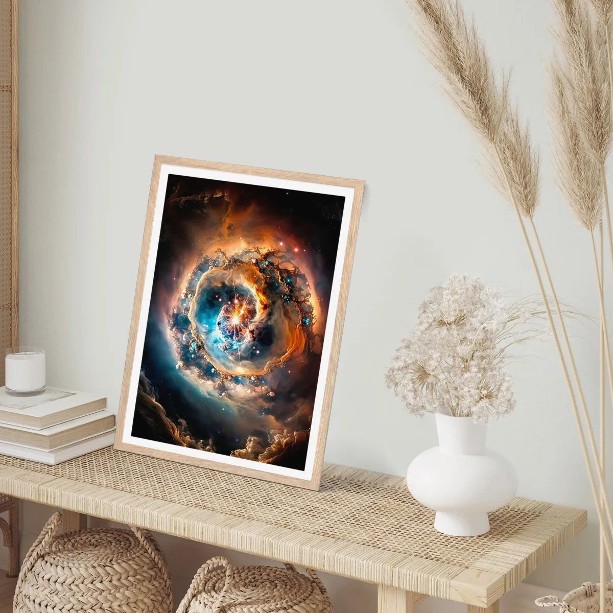 Affiche dans un chêne clair - Poster - Le début - 61x91 cm