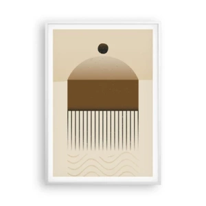 Affiche dans un cadre blanc - Poster - Différents états - 70x100 cm