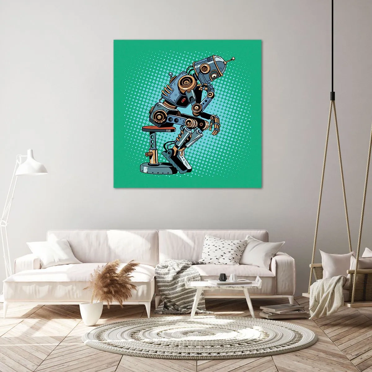 Impression sur toile - Image sur toile - Au-dessus de l'essence de l'être - 40x40 cm