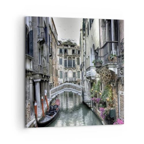 Impression sur toile - Image sur toile - Pendant des siècles dans une réflexion silencieuse - 60x60 cm