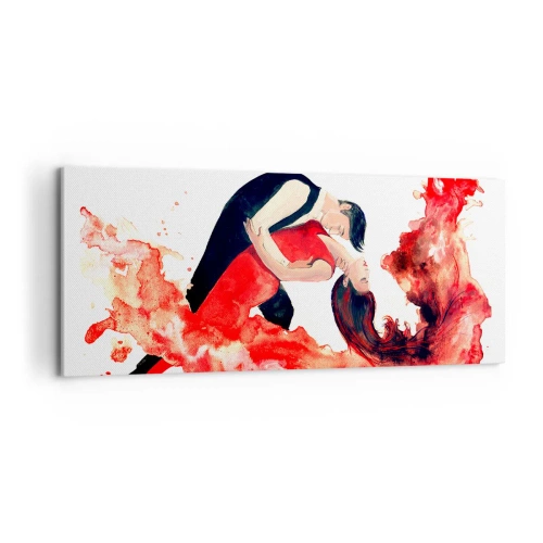 Impression sur toile - Image sur toile - Tango - une vague sensuelle - 100x40 cm