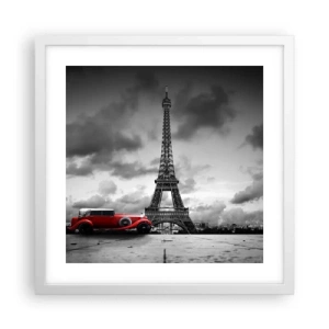 Affiche dans un cadre blanc - Poster - Il n'y a pas si longtemps à Paris - 40x40 cm