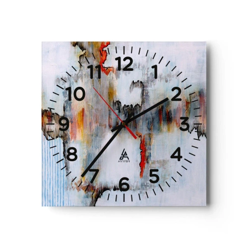 Horloge murale - Pendule murale - Un bâton sur l'eau - 40x40 cm