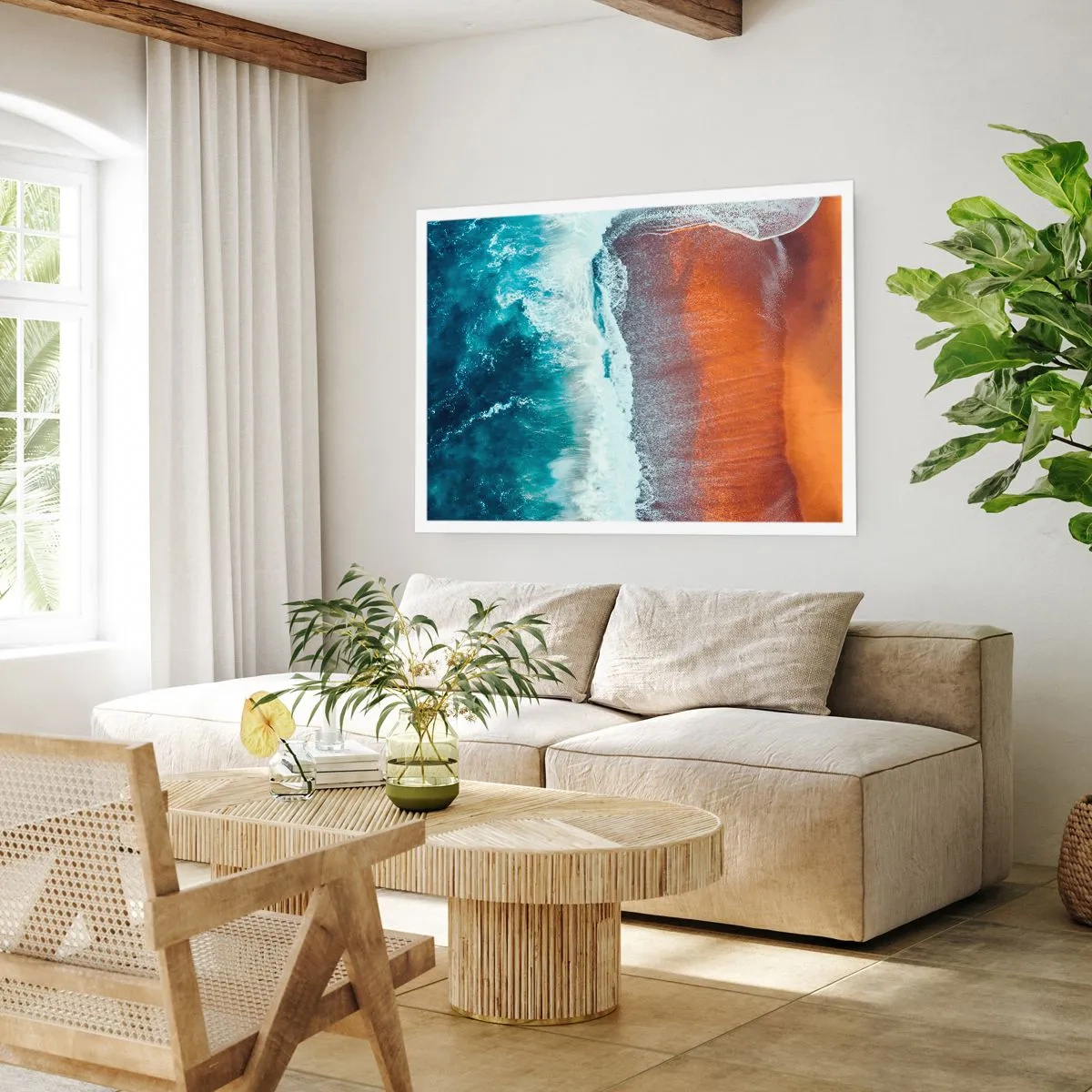 Affiche - Poster - Caresse de l'océan - 70x50 cm