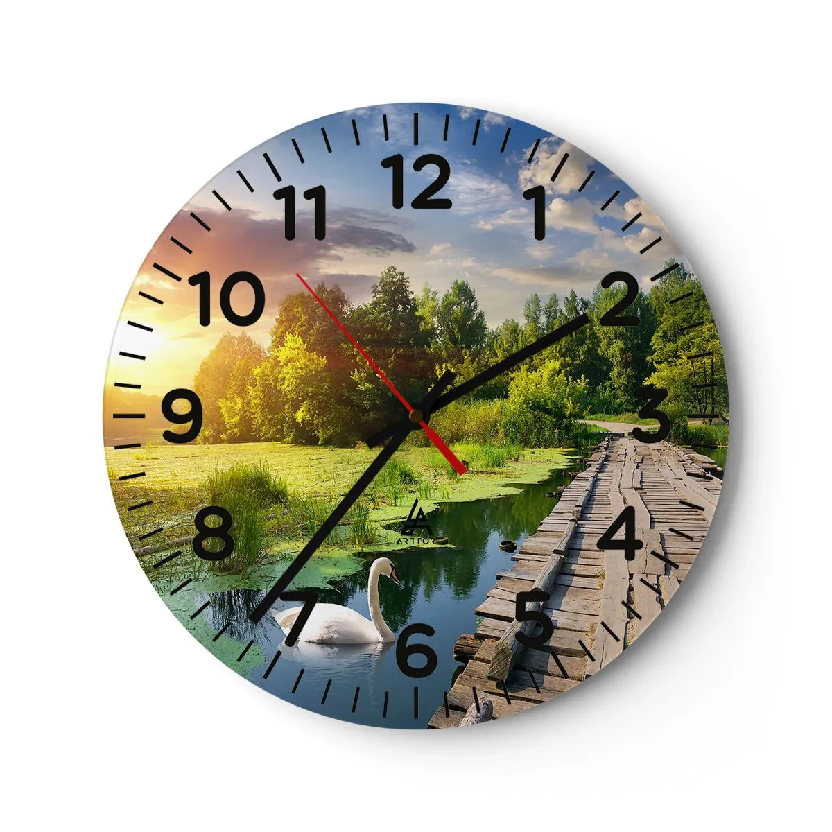 Horloge murale - Pendule murale - L'été, l'été partout - 40x40 cm