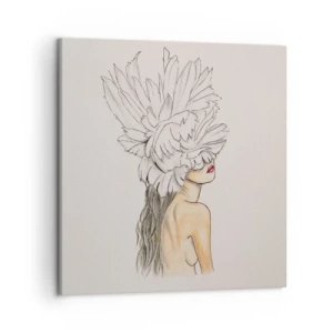 Impression sur toile - Image sur toile - Beauté couronnée - 50x50 cm