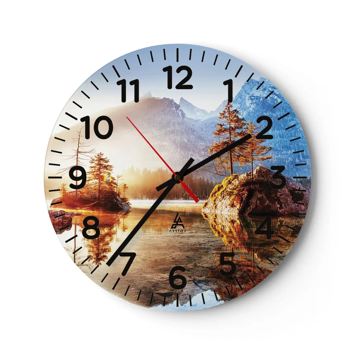 Horloge murale - Pendule murale - La nature sous un nouveau jour - 30x30 cm