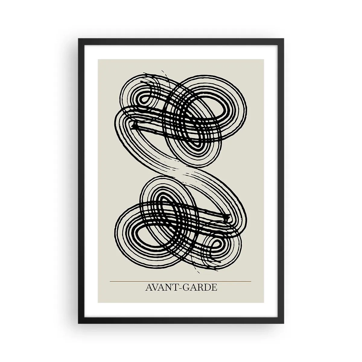 Affiche dans un cadre noir - Poster - C'est venu spontanément - 50x70 cm