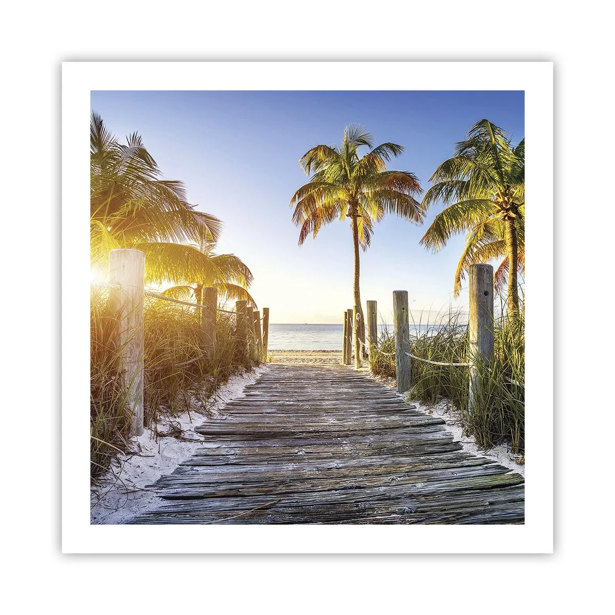 Affiche - Poster - Directement au paradis - 60x60 cm
