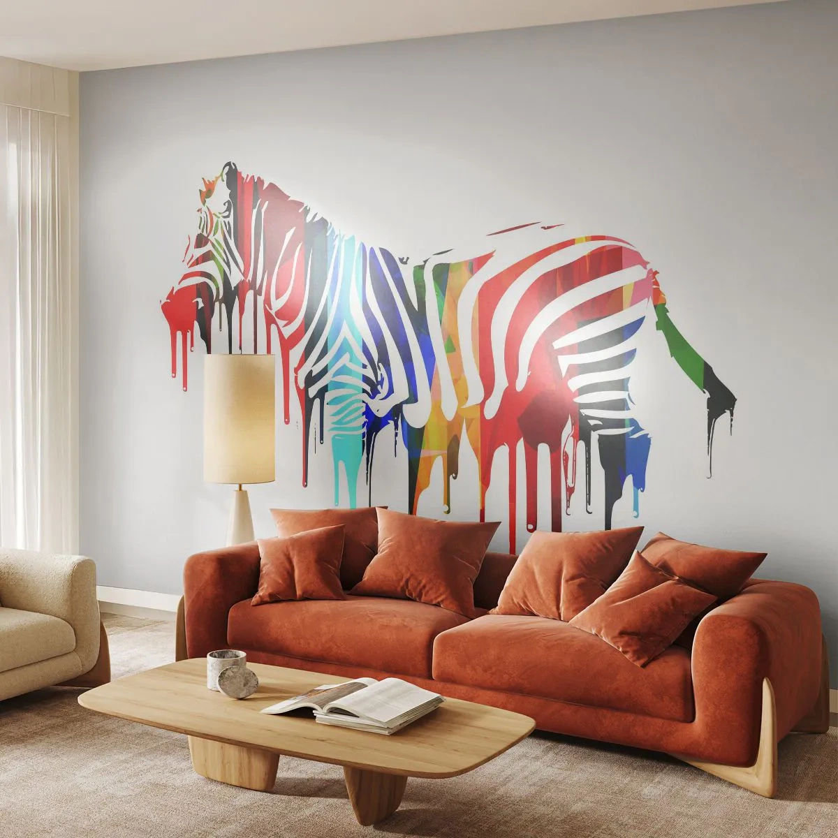 Papier Peint Autocollant Deluxe Sticker - Pas seulement en noir et blanc - Abstraction, Côtes, Graphique - 250x175 cm