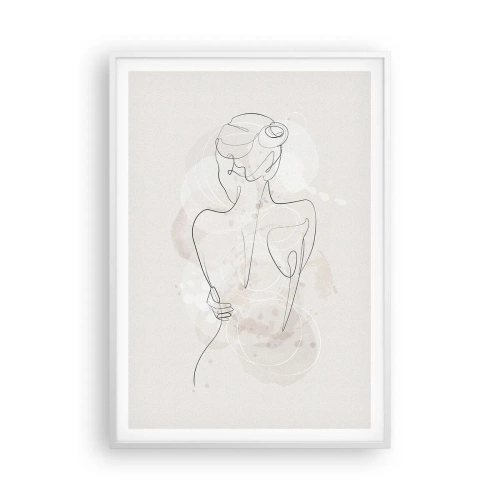 Affiche dans un cadre blanc - Poster - Comme un instrument sensible - 70x100 cm