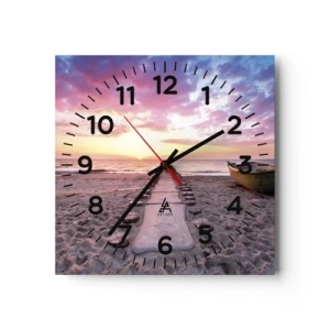 Horloge murale - Pendule murale - Moment d'expérience profonde - 40x40 cm