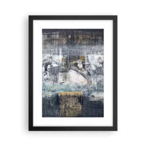 Affiche dans un cadre noir - Poster - Comme sur la glace, comme après décembre - 30x40 cm