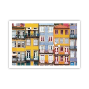 Affiche - Poster - Couleurs de vieille ville - 91x61 cm
