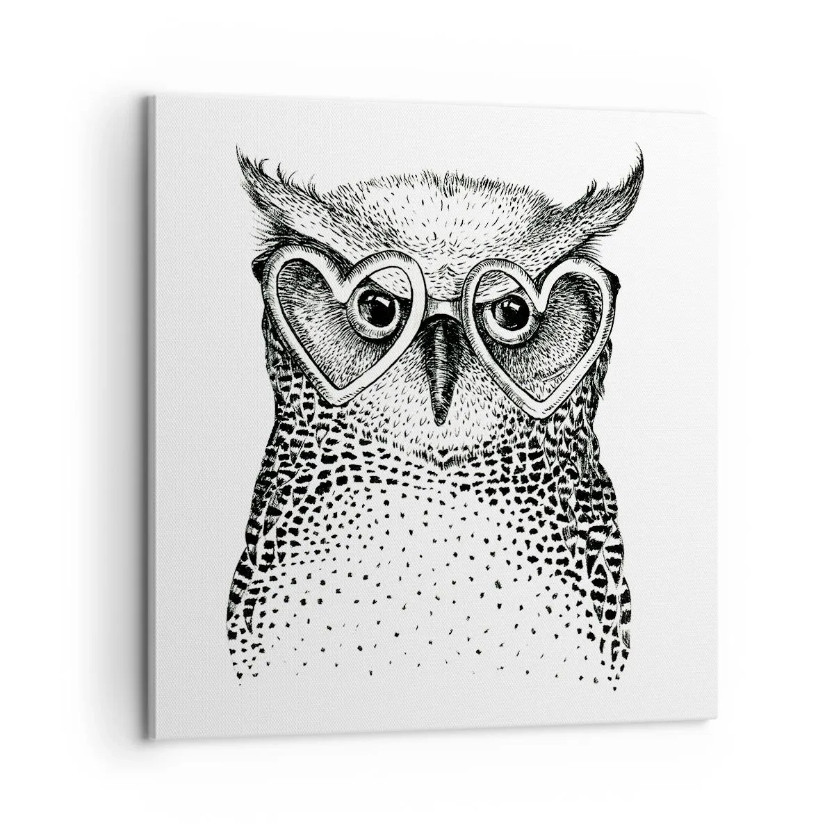 Impression sur toile - Image sur toile - Sagement et avec amour - 60x60 cm