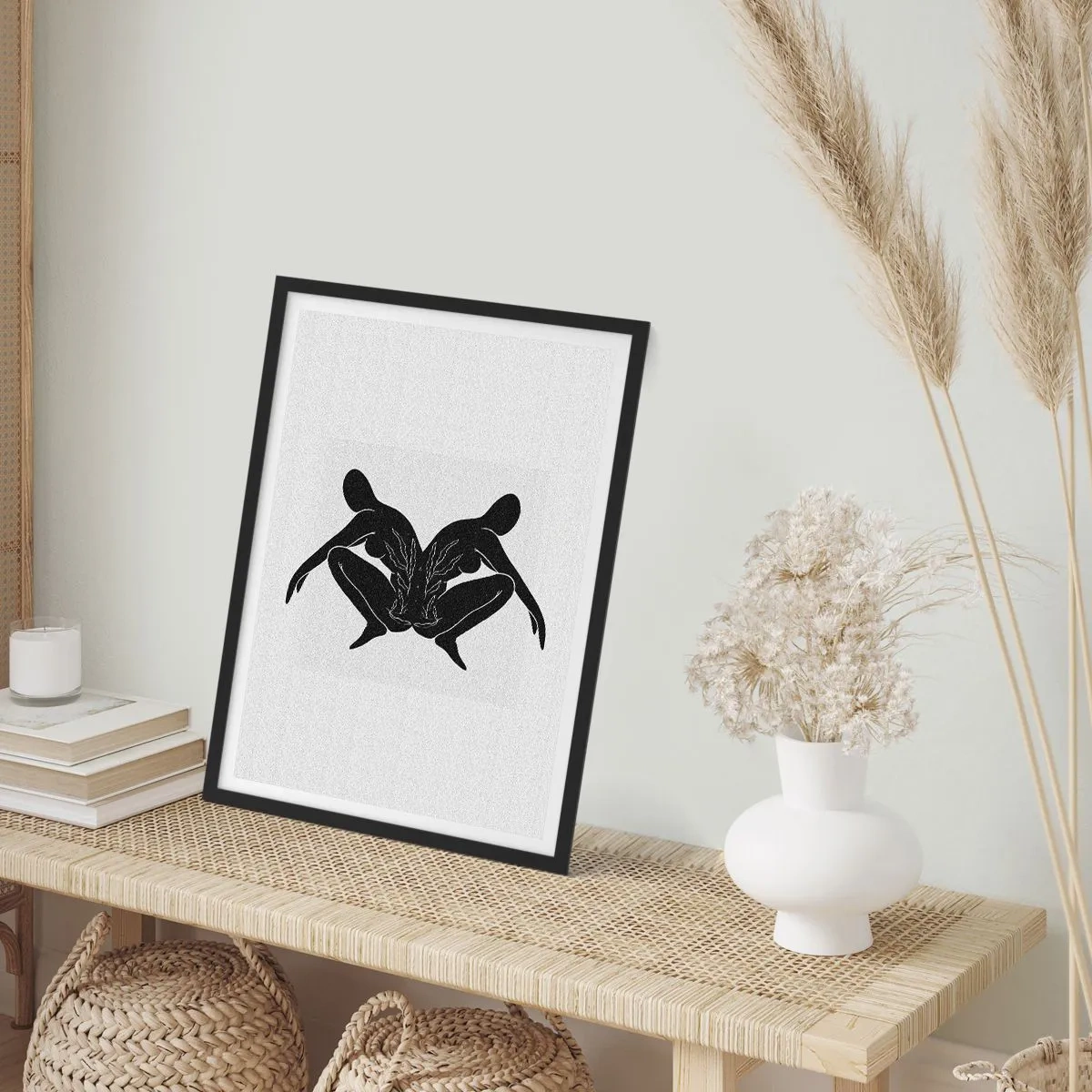 Affiche dans un cadre noir - Poster - Une âme commune - 30x40 cm